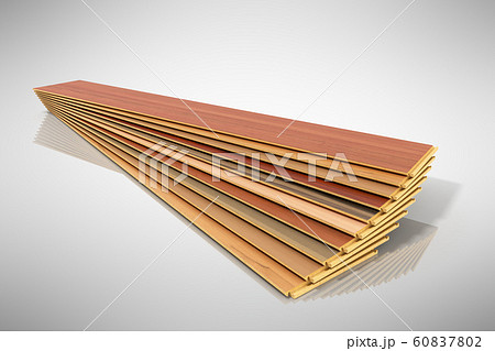 Set of wooden laminated construction planks Set of wooden laminated construction planks 60837802