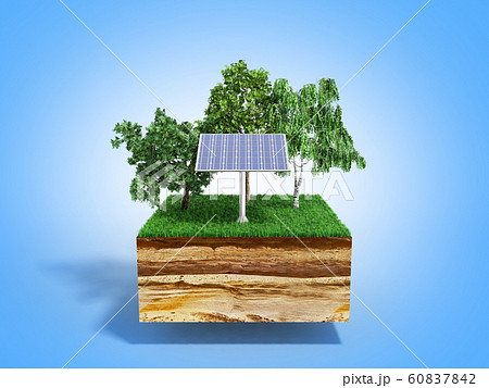 Concept of alternative energy 3d illustration of 60837842