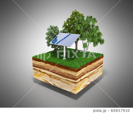 Concept of alternative energy 3d illustration of Concept of alternative energy 3d illustration of 60837910