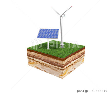 Concept of alternative energy 3d illustration of 60838249