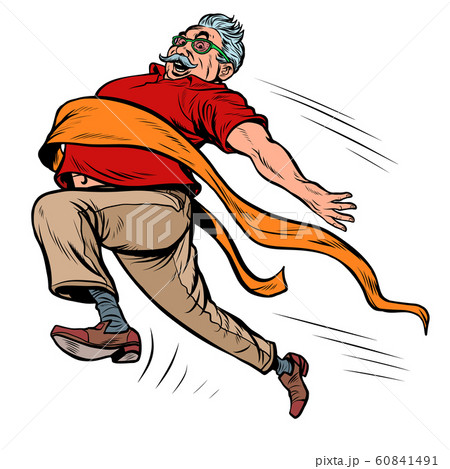 old man grandpa runs 60841491