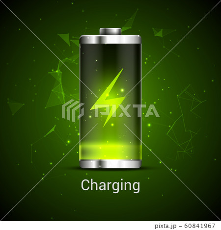 Battery charge full power energy level. Recharge battery indicator. Low power mibile fuel 60841967