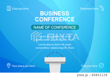 Business conference simple template invitation. Geometric magazine conference or poster business Business conference simple template invitation. Geometric magazine conference or poster business 60842128