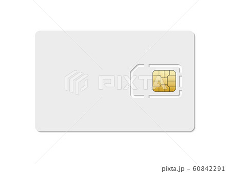 Sim card vector mobile phone icon chip. Simcard isolated 3d design gsm 60842291