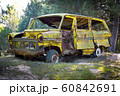 Abandoned Old Yellow Minibus 60842691