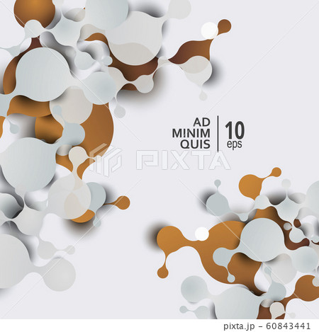 Abstract molecules background with cells structure and DNA molecule 60843441