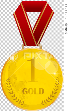 金メダル オリンピック スポーツ 金 メダル 競技 売上 優秀 表彰 授与 1位 優勝 のイラスト素材