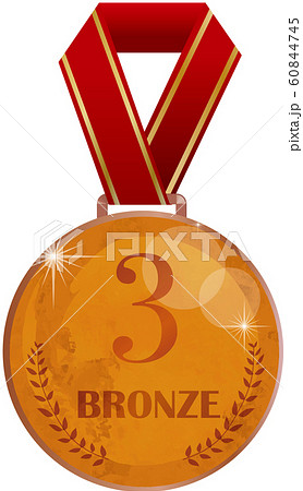 銅メダル オリンピック スポーツ 銅 メダル 競技 売上 優秀 表彰 授与 3位 優勝 のイラスト素材