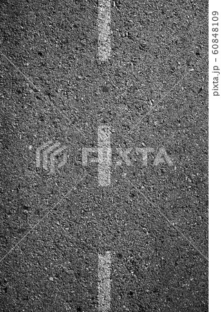 3D New asphalt texture with white dashed line 60848109
