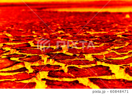 heat red cracked ground texture after eruption heat red cracked ground texture after eruption 60848471