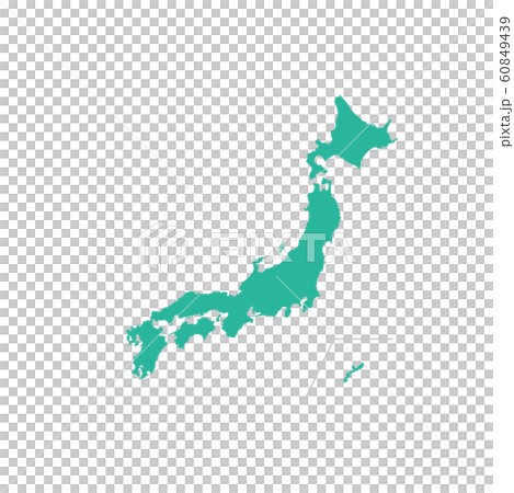 日本地図 簡略 日本地図 簡略 60849439