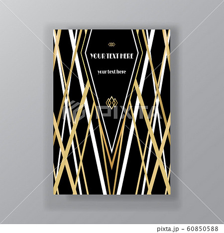 Art Deco ,Art novo style page template  luxury 60850588