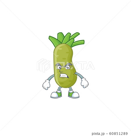 Picture of wasabi cartoon character with angry face Picture of wasabi cartoon character with angry face 60851289