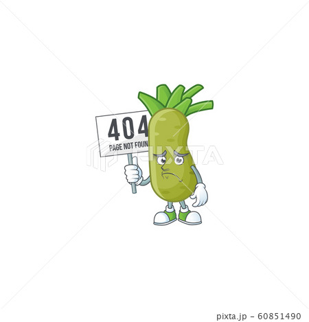 sad face cartoon character wasabi raised up a board sad face cartoon character wasabi raised up a board 60851490