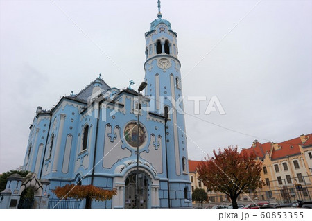 聖エリザベス教会 青い教会 スロバキア ブラチスラバの写真素材 聖エリザベス教会 青い教会 スロバキア ブラチスラバの写真素材
