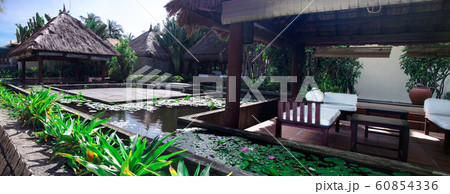 Outdoor bungalows for rest and relaxation on the 60854336