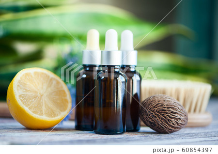 Organic cosmetics, natural fruit oils. Concept Organic cosmetics, natural fruit oils. Concept 60854397