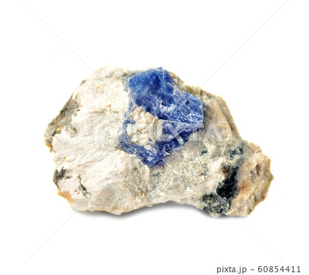 Blue corundum Sapphire crystal 60854411