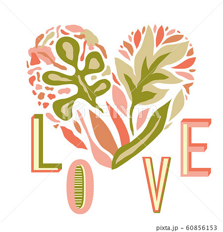 Vector Love Composition with Heart Vector Love Composition with Heart 60856153