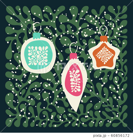Vector winter background floral pattern Vector winter background floral pattern 60856172
