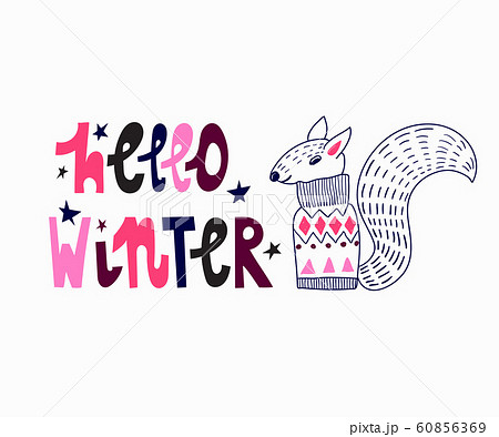 Vector Winter Greeting Card 60856369