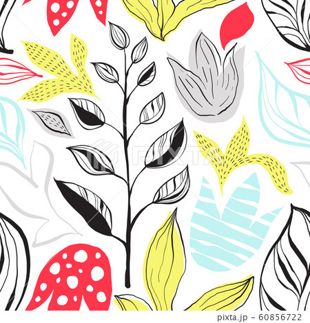 Vector Seamless Abstract Floral Pattern Vector Seamless Abstract Floral Pattern 60856722