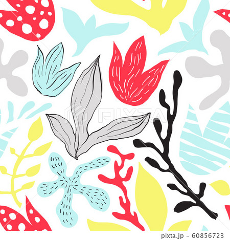 Vector Seamless Abstract Floral Pattern Vector Seamless Abstract Floral Pattern 60856723
