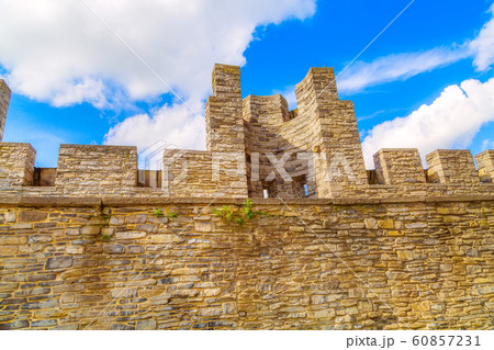Gravensteen castle wall view in Ghent, Belgium Gravensteen castle wall view in Ghent, Belgium 60857231