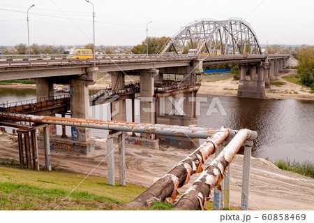 Chelyuskintsev automobile bridge. Tyumen. Russia Chelyuskintsev automobile bridge. Tyumen. Russia 60858469