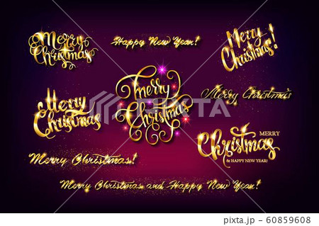 Gold Lettering Design Set. Gold Lettering Design Set. 60859608