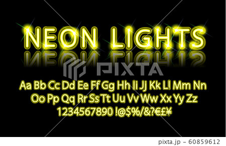 Neon Glow alphabet Neon Glow alphabet 60859612