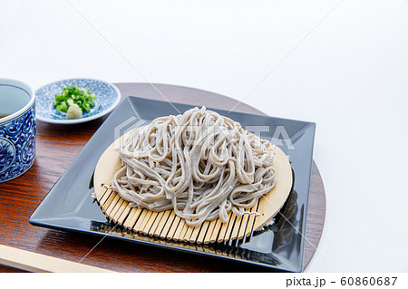 和食 日本蕎麦 ざるそば もり蕎麦の写真素材