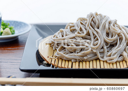 和食 日本蕎麦 ざるそば もり蕎麦の写真素材