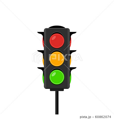 Traffic light vector icon signal. Stoplight isolated illustration sign red green and yellow Traffic light vector icon signal. Stoplight isolated illustration sign red green and yellow 60862074