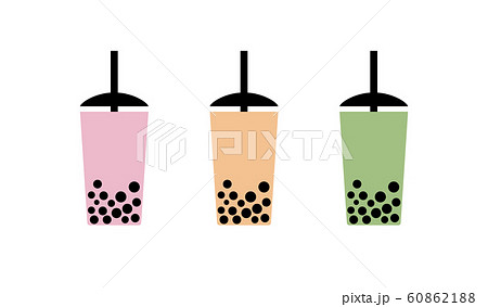 Milk bubble tea vector drink tapioca cup. Boba bubble tea pearl taiwan thai drink tapioca Milk bubble tea vector drink tapioca cup. Boba bubble tea pearl taiwan thai drink tapioca 60862188