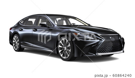 Black luxury car isolated on white background Black luxury car isolated on white background 60864240
