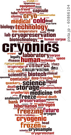 Cryonics word cloud Cryonics word cloud 60866104