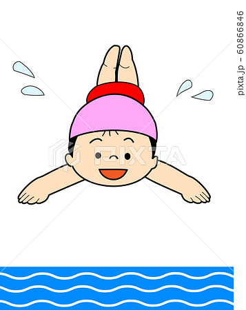 水泳で飛びこむ女の子 60866846