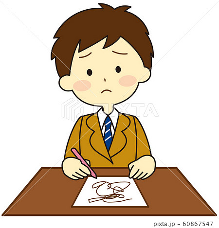 Students in uniform sitting 60867547