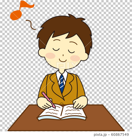 Students in uniform sitting 60867549