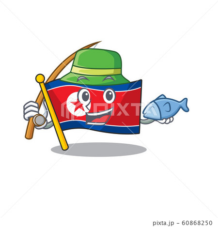 A Picture of funny Fishing flag north korea Scroll design A Picture of funny Fishing flag north korea Scroll design 60868250