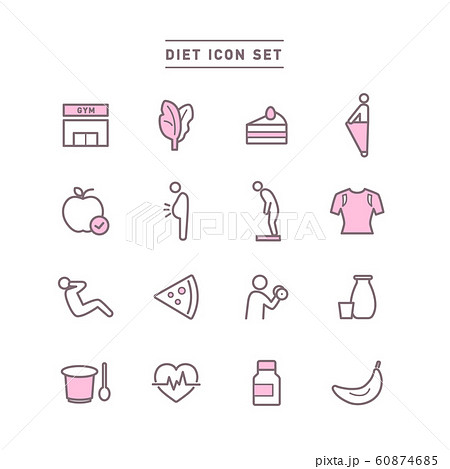 DIET ICON SET 60874685