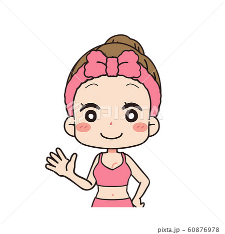 女性の正面イラスト 上半身のイラスト素材 女性の正面イラスト 上半身のイラスト素材
