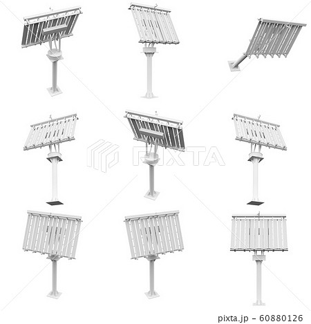Solar collector 3D Rendering 60880126