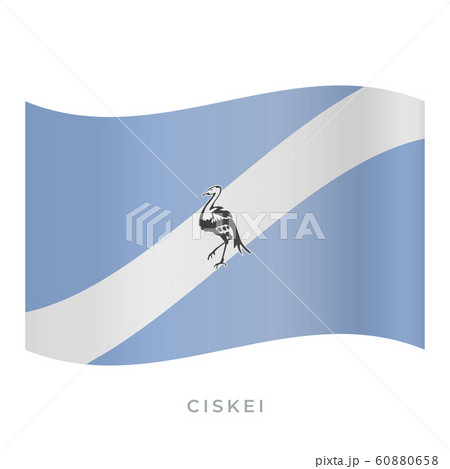 Ciskei waving flag vector icon. Vector illustration isolated on white. Ciskei waving flag vector icon. Vector illustration isolated on white. 60880658