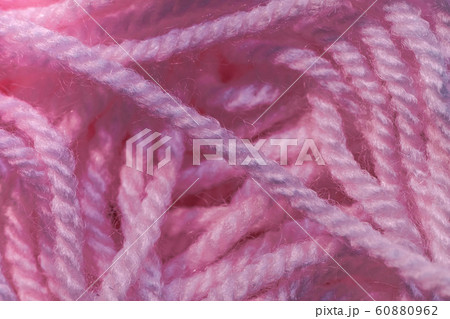 Close up beautiful tangle of pink thread  60880962