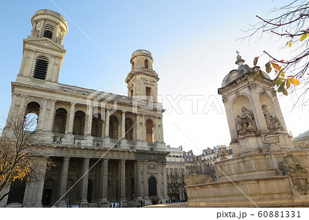 パリのサン・シュルピス教会(Eglise St-Sulpice in Paris) パリのサン・シュルピス教会(Eglise St-Sulpice in Paris) 60881331