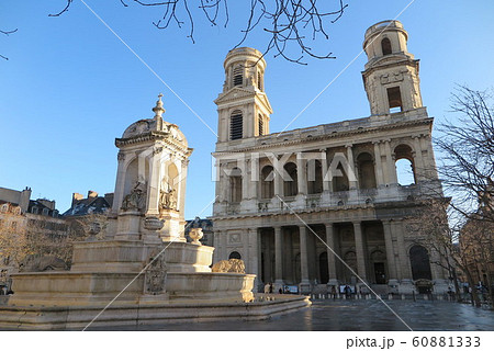 パリのサン・シュルピス教会(Eglise St-Sulpice in Paris) パリのサン・シュルピス教会(Eglise St-Sulpice in Paris) 60881333