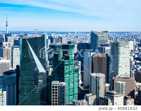 東京・高層ビル・都市イメージ 60881632