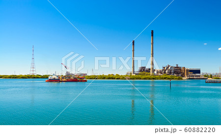 Natural gas operated power station in Port 60882220